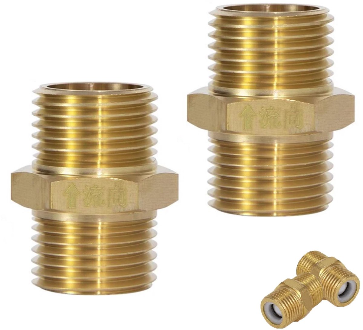 Dailygoods- Terugslagklep Messing - 2 Stuks - 1,9 cm (3/4 inch) - Corrosiebestendig - Voor Waterleidingen - Slijtvast en Onderhoudsarm - Ventiel