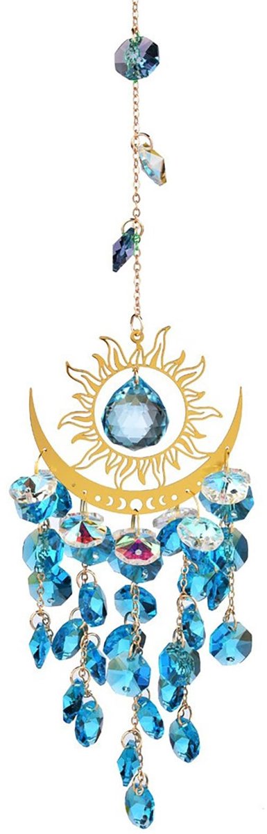Dailygoods - Kristal Zonnevanger met Kleurrijke Windgong voor Decoratie