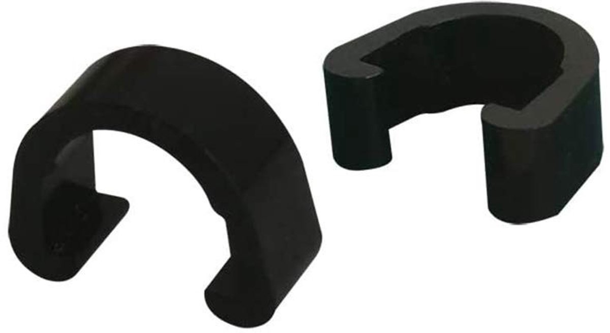 Dailygoods- C-clips 10 Stuks - Zwart Metalen Klemmen - U-clips - Remkabel Behuizing - Derailleur Kabelgeleiders - Hoogwaardige Aluminiumlegering - Fietsklemmen
