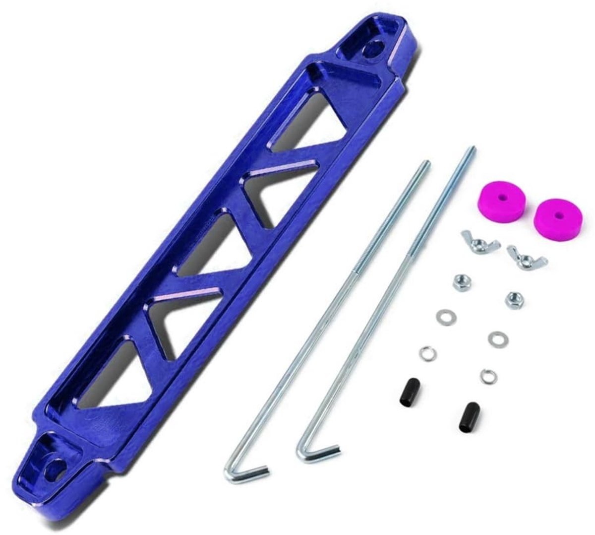 Dailygoods - Auto-accubevestigingsslot - Accubevestigingsbeugel - Betrouwbaar en duurzaam - Aluminium en roestvrijstaal - J-bouten inbegrepen - Geschi...