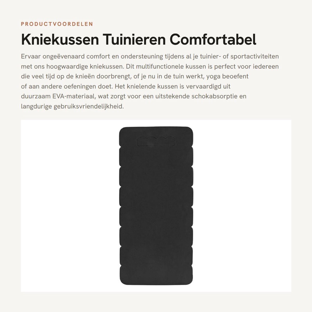 Dailygoods- Knielmat Comfortabel - Multifunctioneel - Tuinieren - Yoga - Oefening - Waterdicht EVA Kussen - Kniekussen