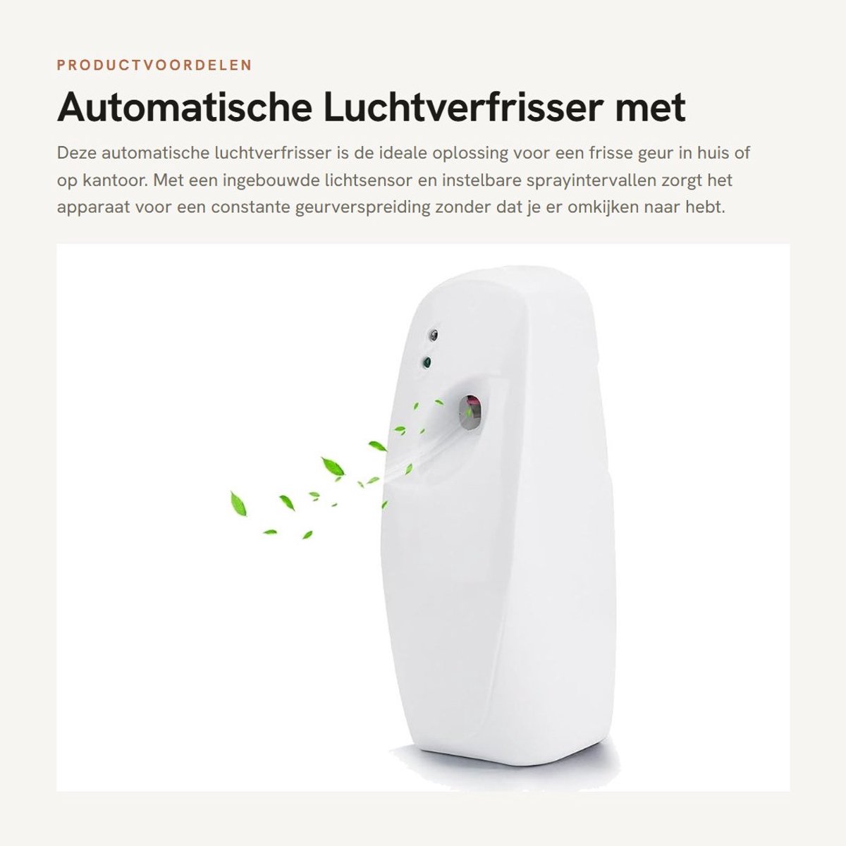 Dailygoods - Automatische Luchtverfrisser met Lichtsensor
