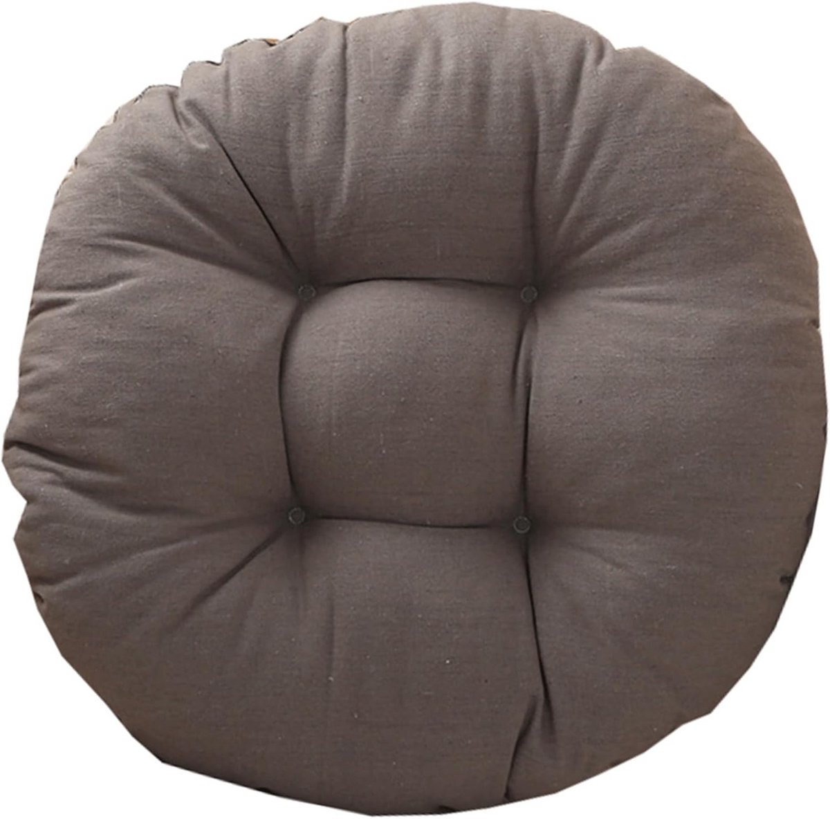 Rond Zitkussen - Stoelkussen Kruk - Comfortabel Zitten - Ademende Vulling - 60 cm - Blauw