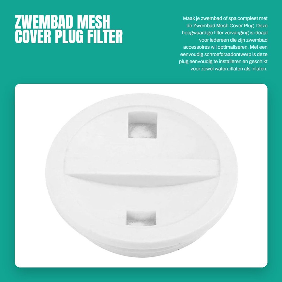 Dailygoods- Afdekking Mesh - Zwembad Accessoires - Vloerafvoer - Filter - Corrosiebestendig - 3 Stuks - Eenvoudig te Installeren - Afvoerplug