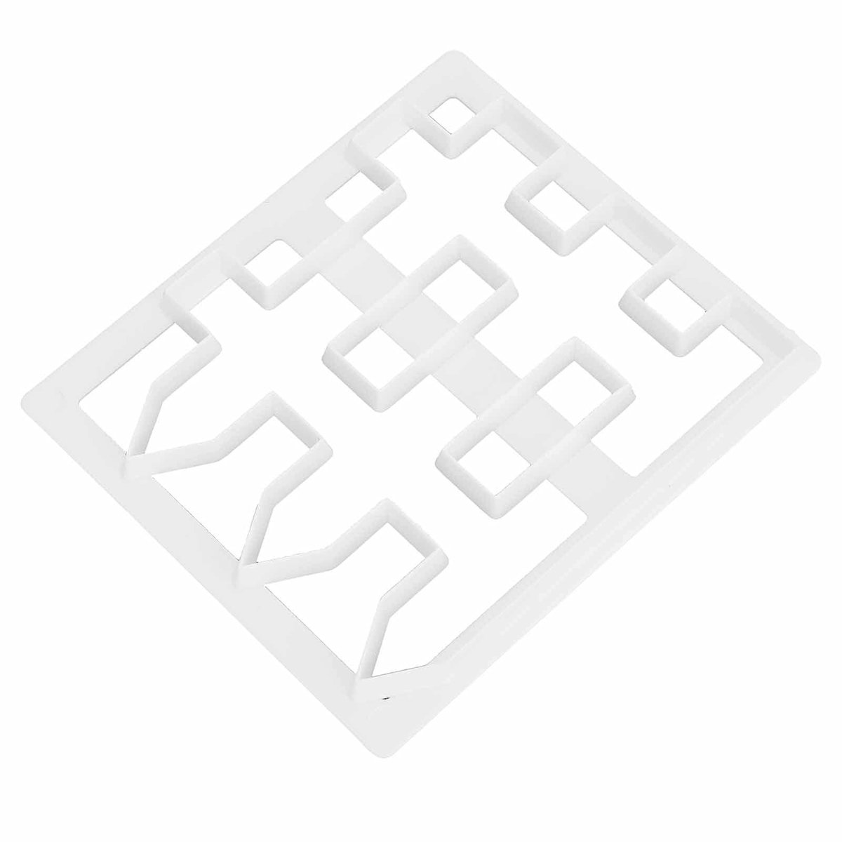 Dailygoods- Taartomheiningsvorm - Veilig Kunststof - 8,1x7,1 cm - Decoratie Tool - Fondant Snijmal - DIY Bakken Tool - Taartvorm