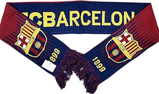 Voetbal Sjaal - Club Sjaal - Supporters Gear - Dubbelzijdig Bedrukt - 147 cm - Blauw Wit — afbeelding 4