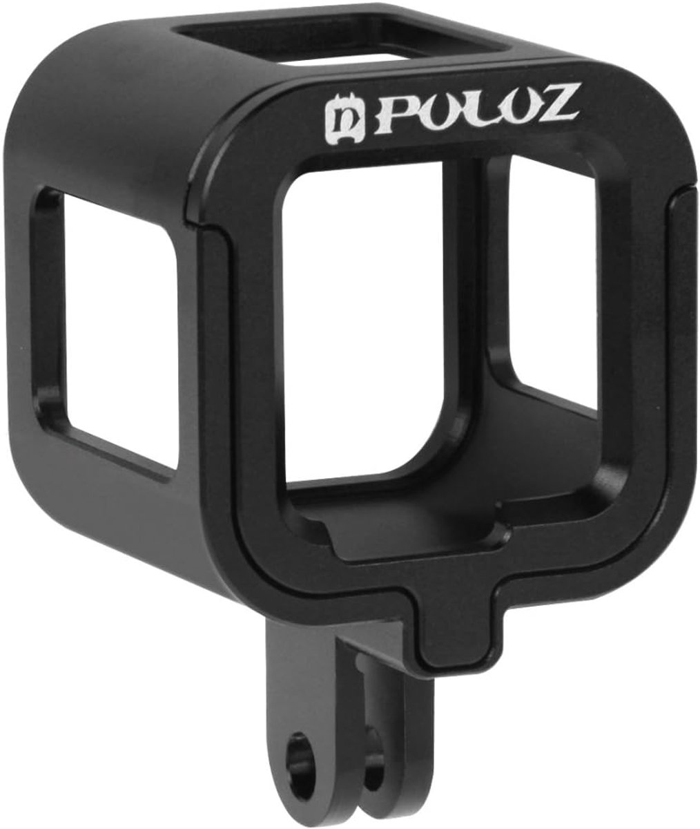 Camera Behuizing - Beschermende Kooi - Actie Camera - CNC Aluminium - 4x6.5x4 cm - Zwart
