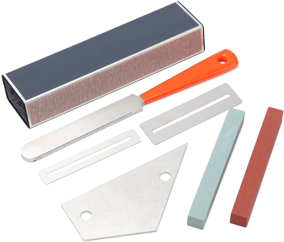 Dailygoods- Gitaartoolkit Professionele Fret Crowning - Slijpsteen - Polijststaaf - Nivellering - Onderhoud - Roestvrij Staal - Gitaarreparatieset