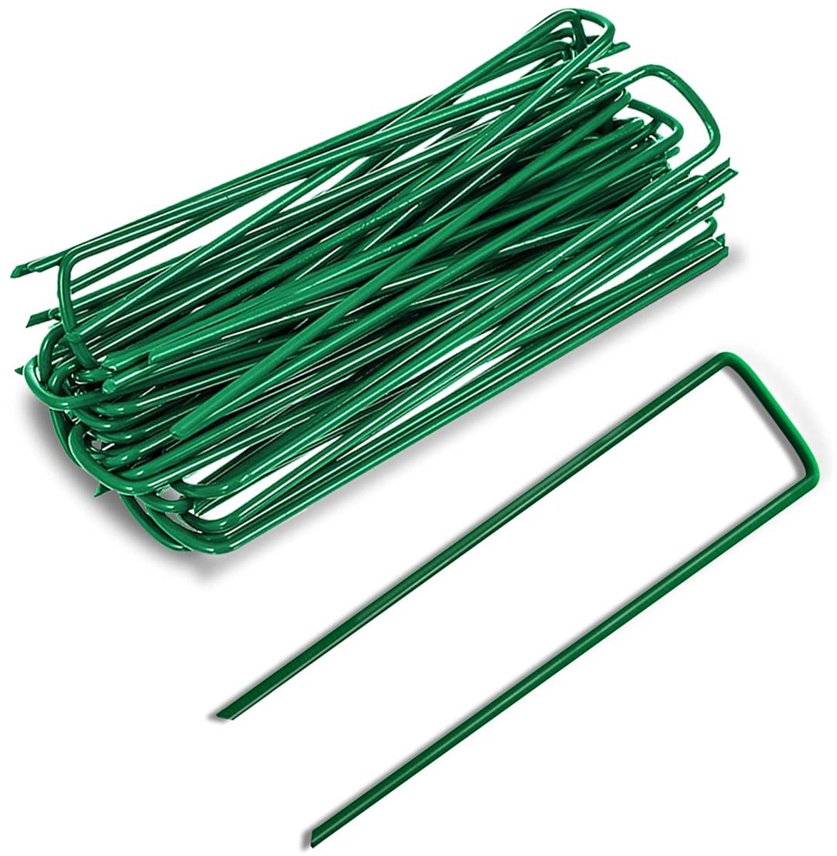 Dailygoods- Tuinbevestigingspinnen U-vormig - 50 Stuks - Kunstgras Spelden - Grondnietjes - Tuinspikes - Anti-roest, Sterke Grip - Grassteken