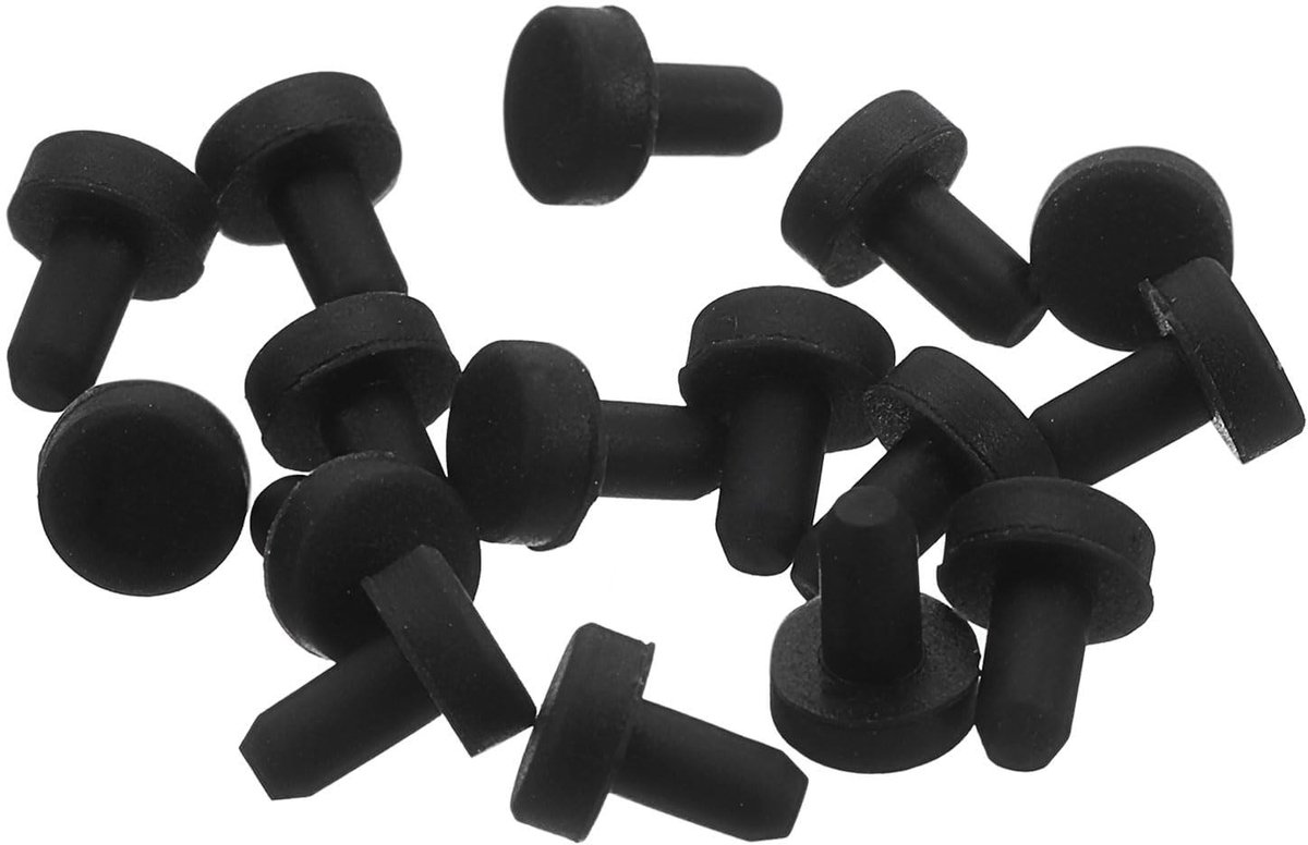 Dailygoods- Gatpluggen 16 Stuks - Siliconen Afdichtingsdoppen - Waterdicht - Flexibele T-vorm - Hittebestendig - Duurzaam Siliconenrubber - Afdichtstoppen