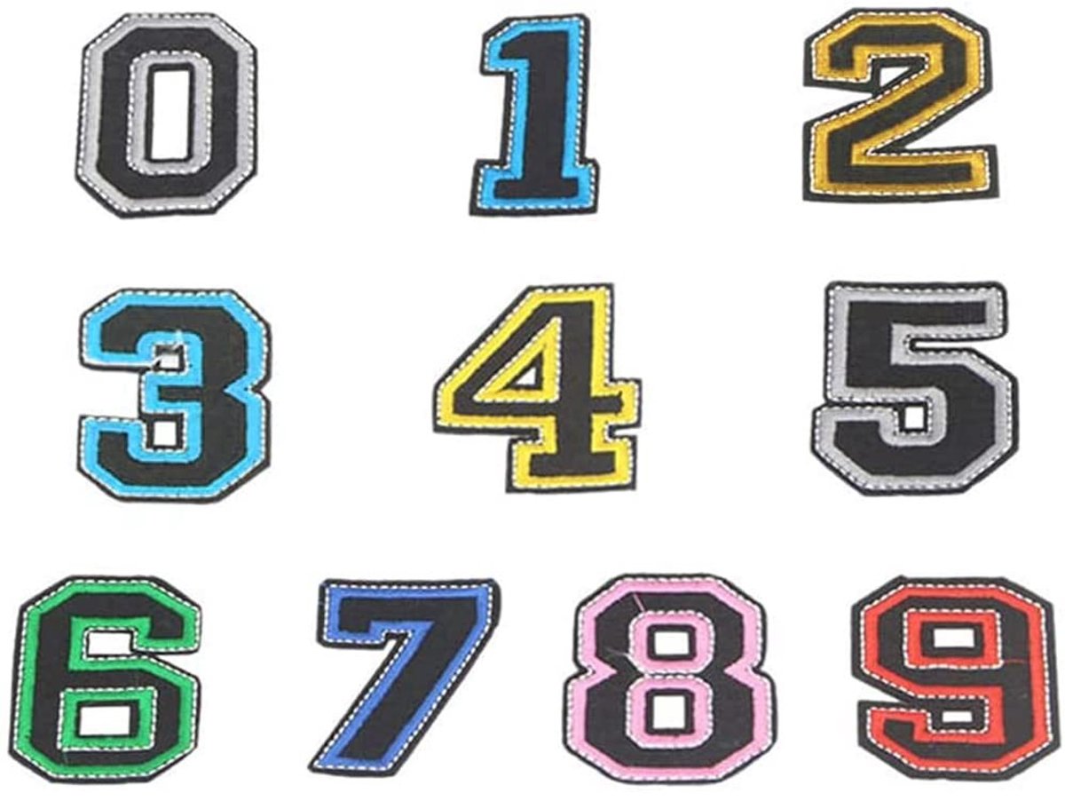 Dailygoods- Strijkpatches 10 stuks - Geborduurd - Applicaties voor op kleding - Strijkpatches voor jeans - Strijkpatches voor T-shirts - Kledingaccessoires.