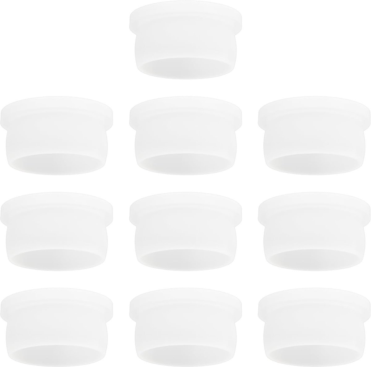 Dailygoods- Remankerplaat Set van 10 - Sluitpluggen 16,3mm - Compatibel met Knott 15,6mm - Duurzaam Plastic - Weerbestendig - Voorkomt Stof en Vocht - Sluitplug