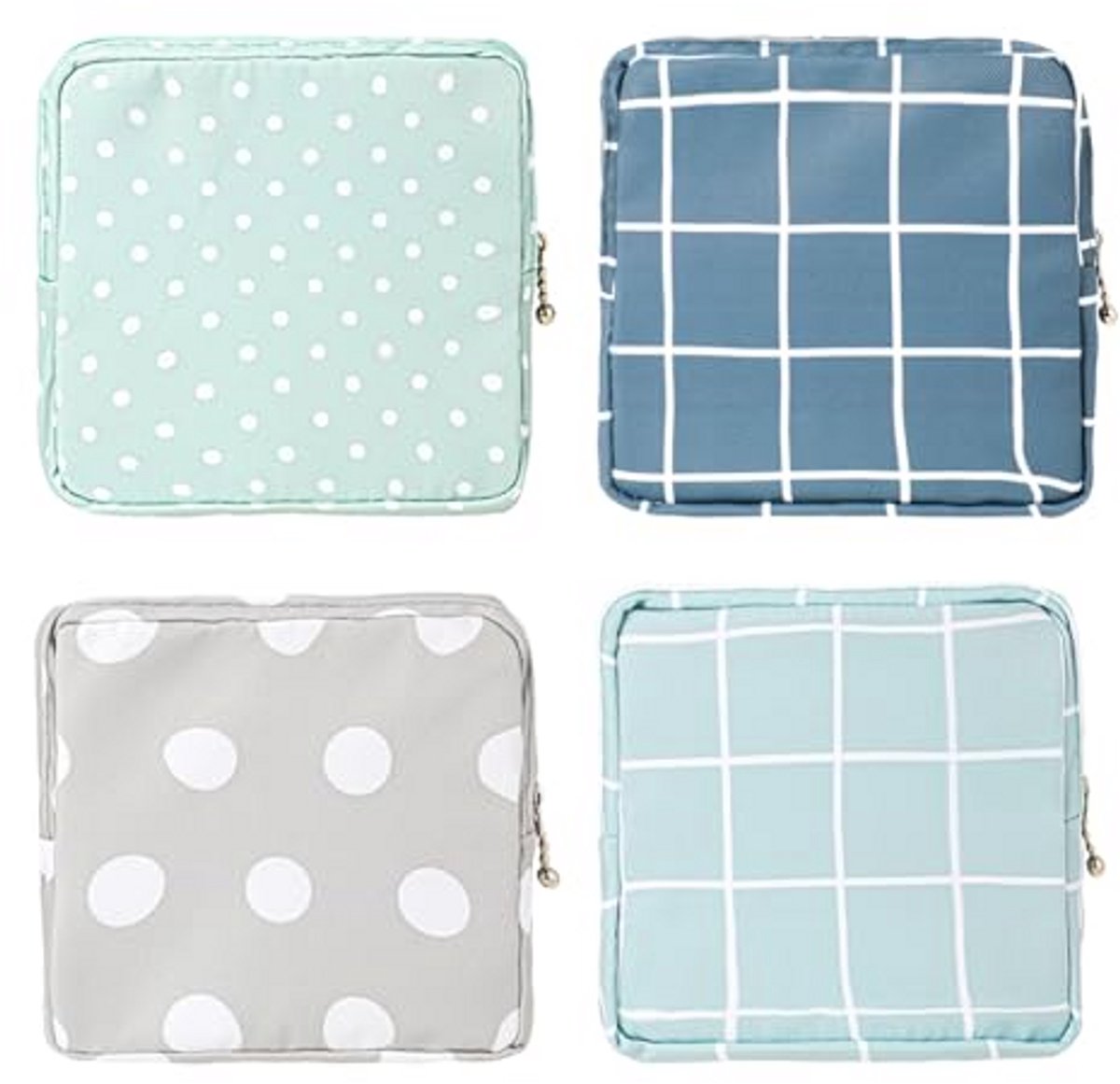 Maandverband Opbergtas - Tampon Tas - Privacy Beschermen - Waterdicht Oxford Materiaal - 4 Stuks - Stijl A