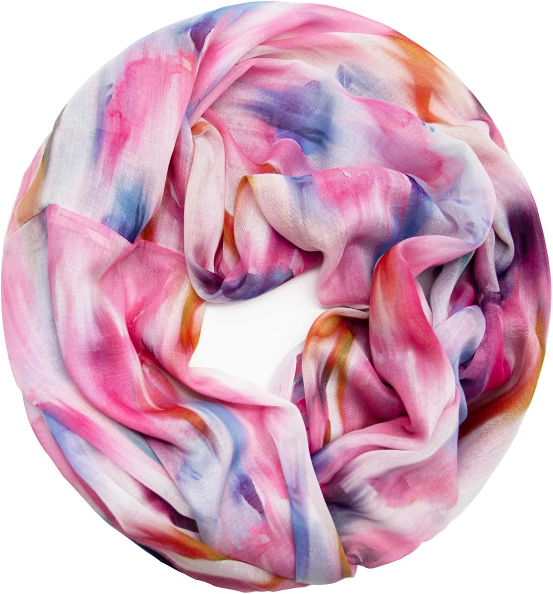 Dames Sjaal - Luchtige Foulard - Zomerse Outfits - Zijdezacht Materiaal - 85 x 48 cm - Multicolor