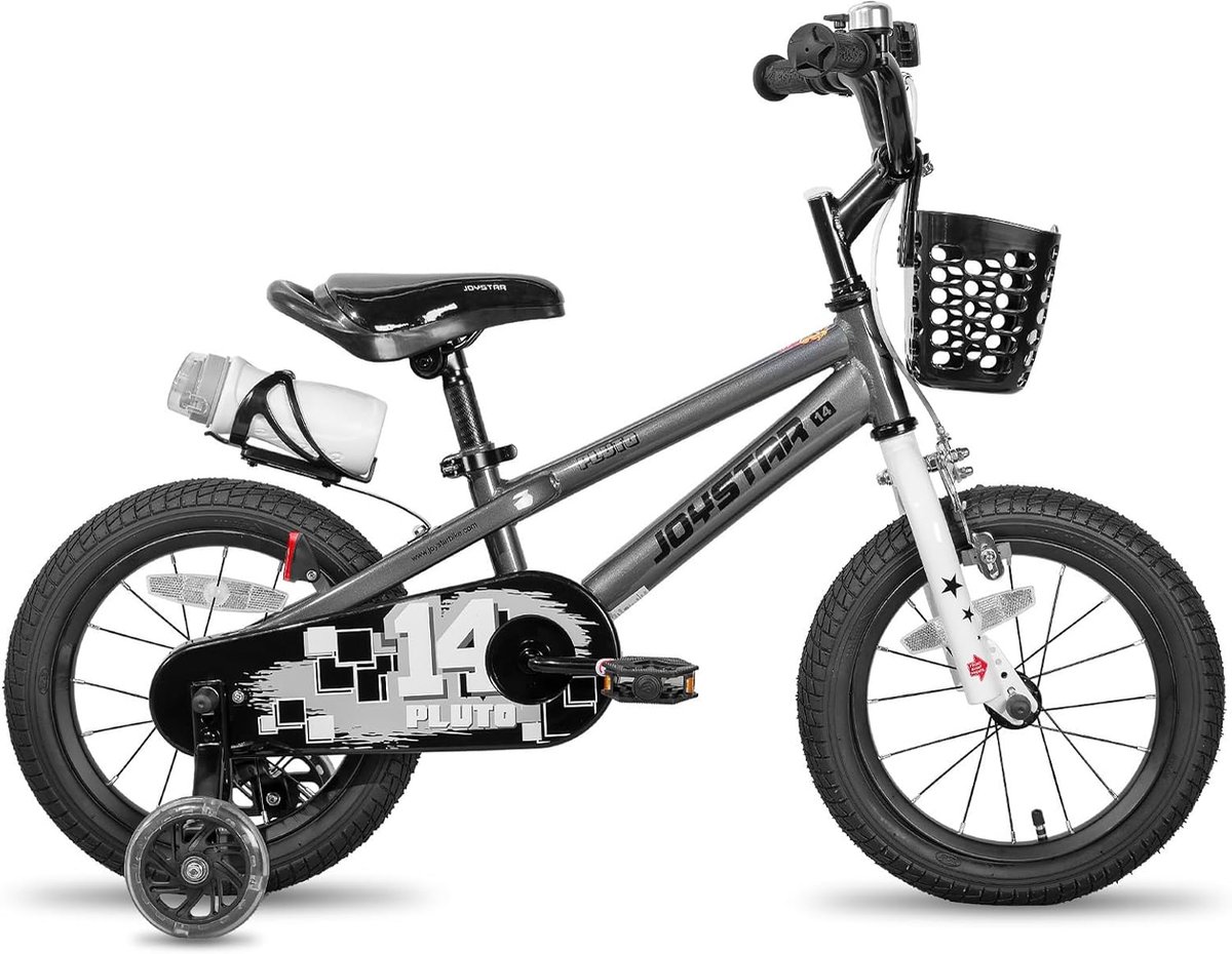 Kinderfiets sfiets sfiets Leren Fietsen Met d en Steunwielen 12 inch Grijs