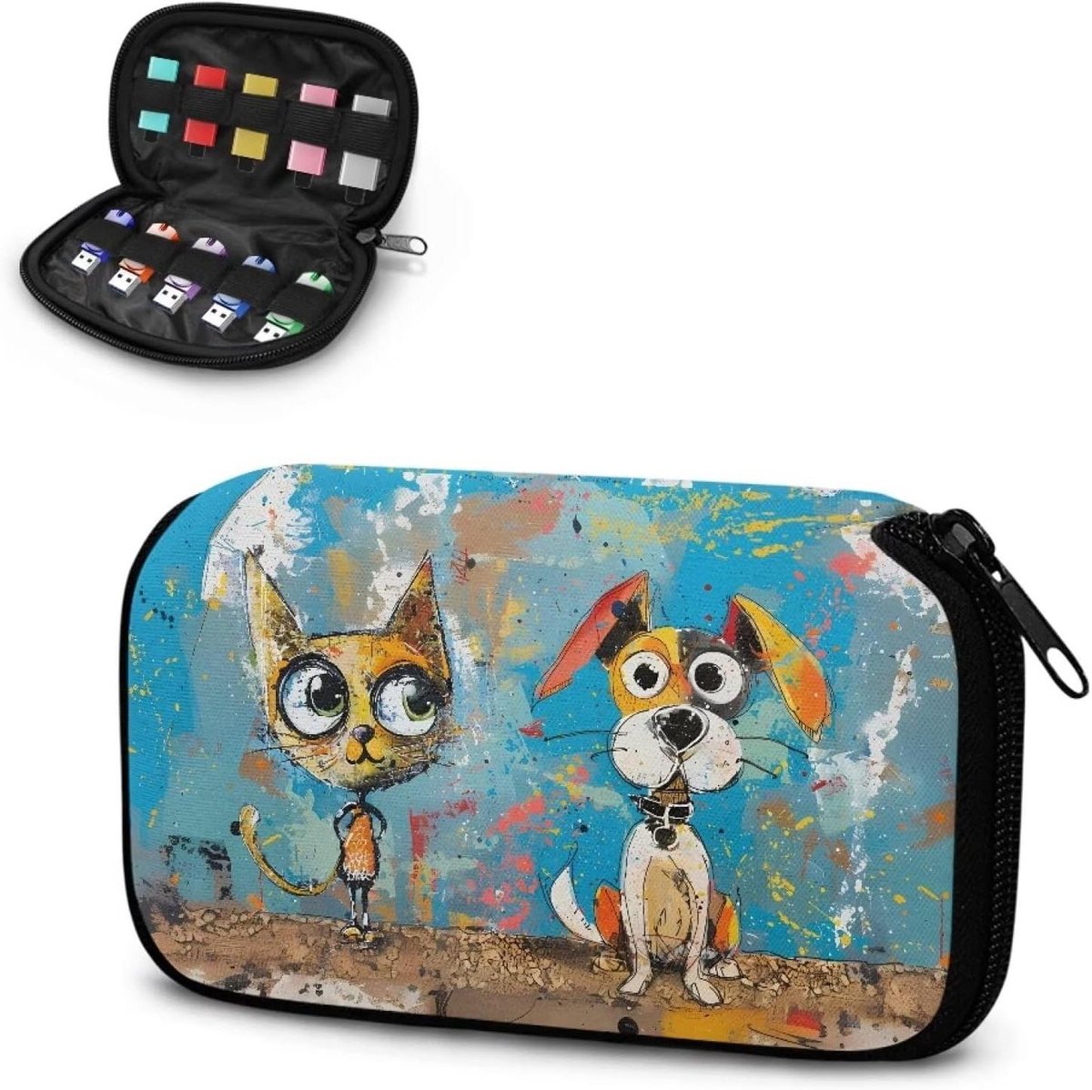 USB Flash Drive Tasjes - Opberg Pouches - USB Sticks Organiseren - Set van 10 stuks