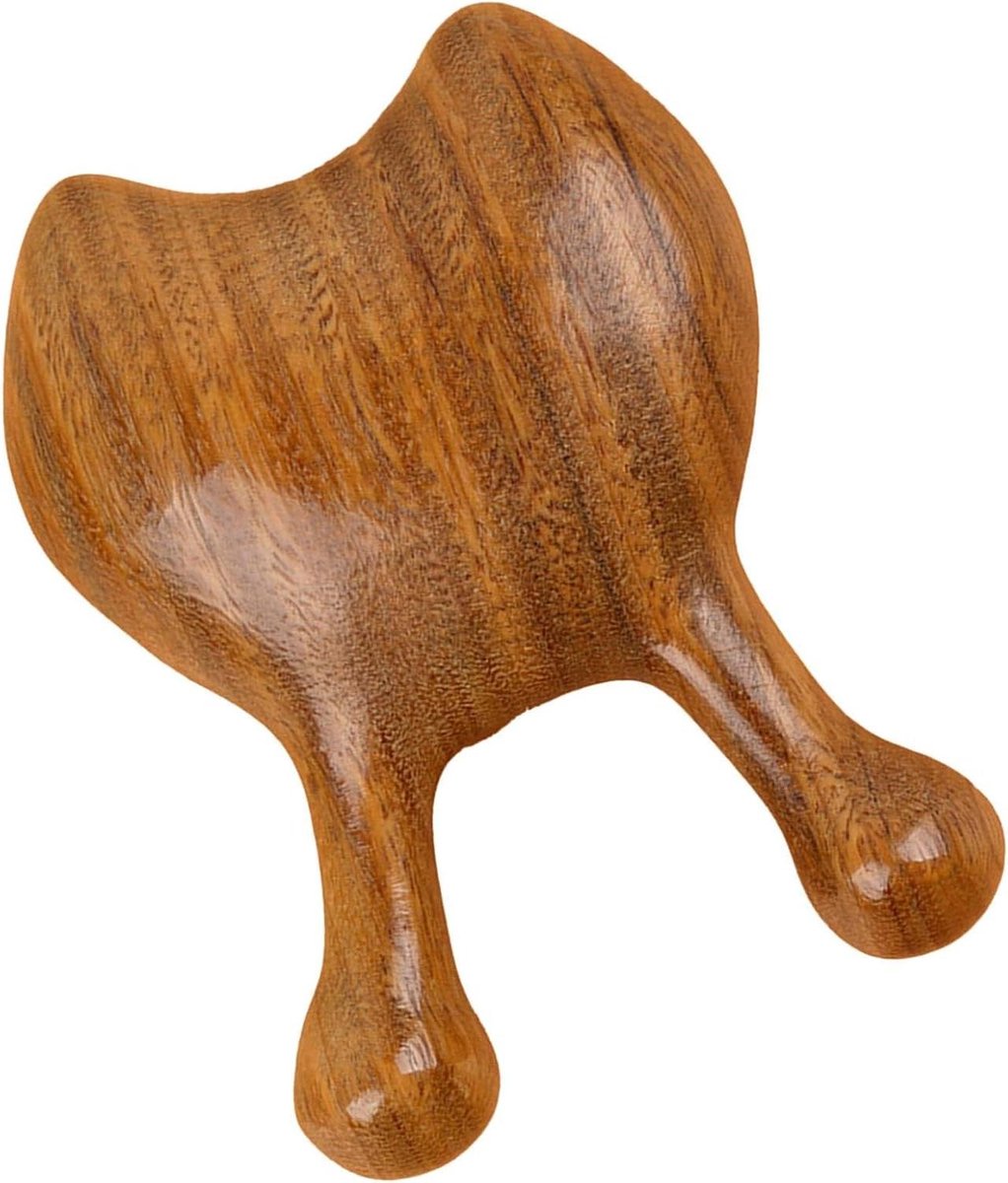 Houten Massage Kam - Hoofdhuid Massager - Gezichtsverzorging - Natuurlijk Sandelhout - 65 x 5 x 25 cm - Houtkleur