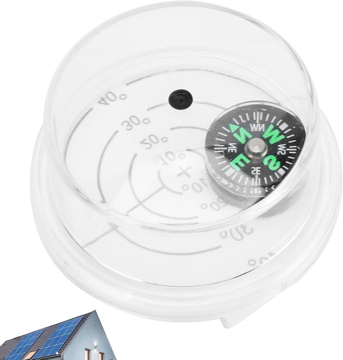 Zonnepaneel Tracker - Zonhoek Gids - Energie Oogsten - Waterdicht Met Kompas - 30 Gram - Grijs