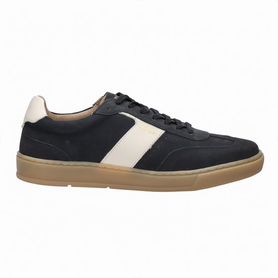 Vaton Gregroy baskets homme bleu marine/blanc cuir