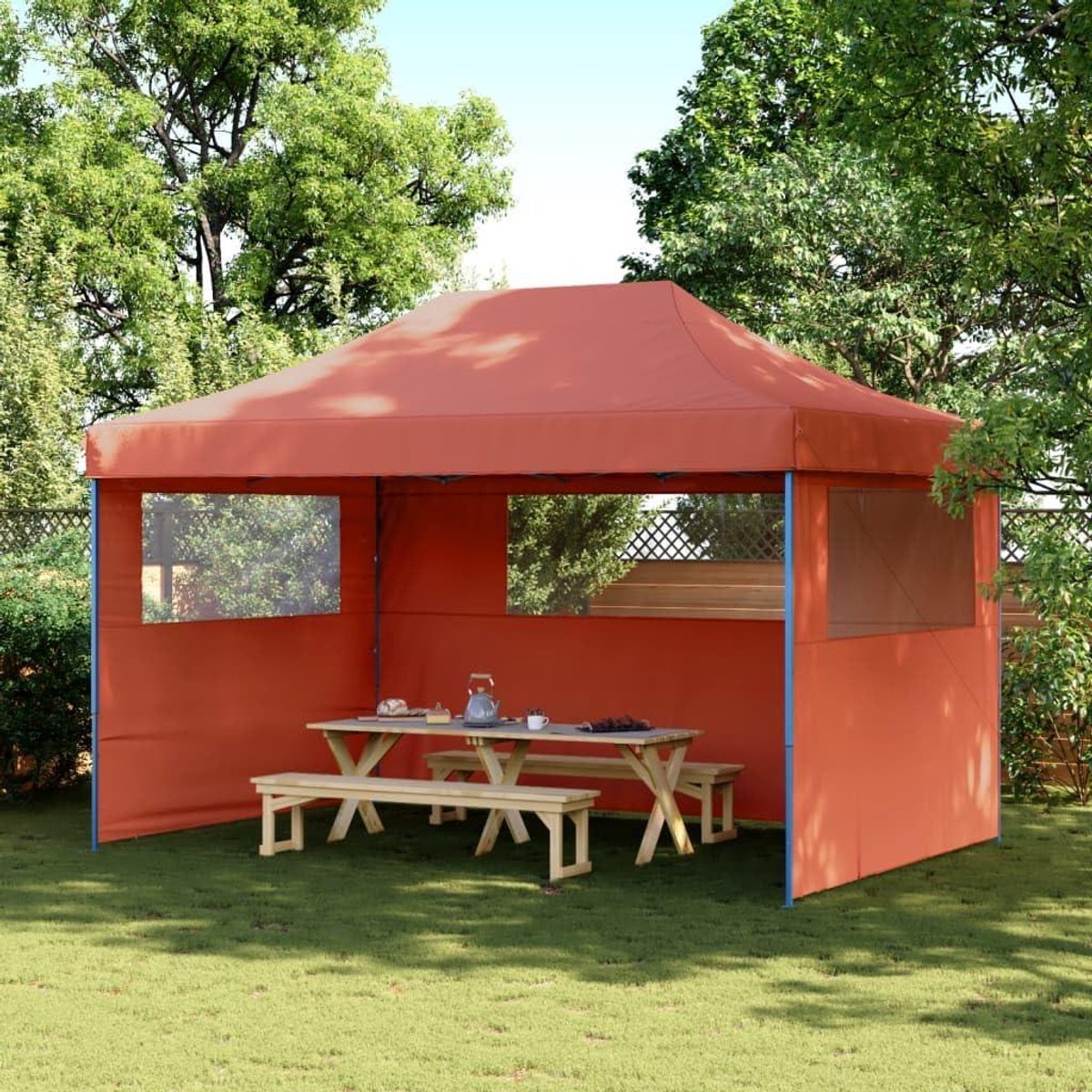 Opvouwbare Party Tent - Pop-Up Gazebo Tuintent - Buitenevenementen Organiseren - Waterdichte Oxfordstof - 440 x 292 x 315 cm
