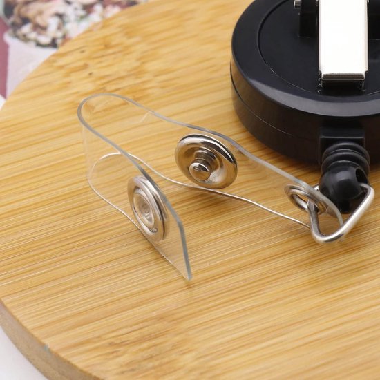 Retractable Badge Holder met 360 Graden Rotatie en Alligator Clip voor Kantoor, Dokters en Verpleegkundigen - 5 Stuks ID Badge Reels voor School en Werk van Merkloos — afbeelding 4