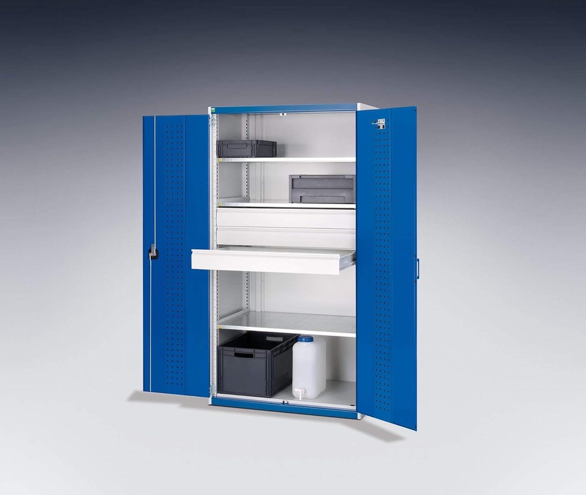 Lade Set - Opbergunit - Ruimte Besparen - Verstelbaar Ontwerp - 1050 x 650 mm - Lichtgrijs