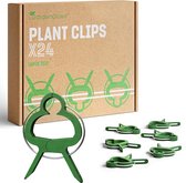 GardenGloss® 24 clips pour plantes grimpantes - Taille L - Pinces pour tomates, roses, concombres et autres plantes grimpantes - Clips robustes