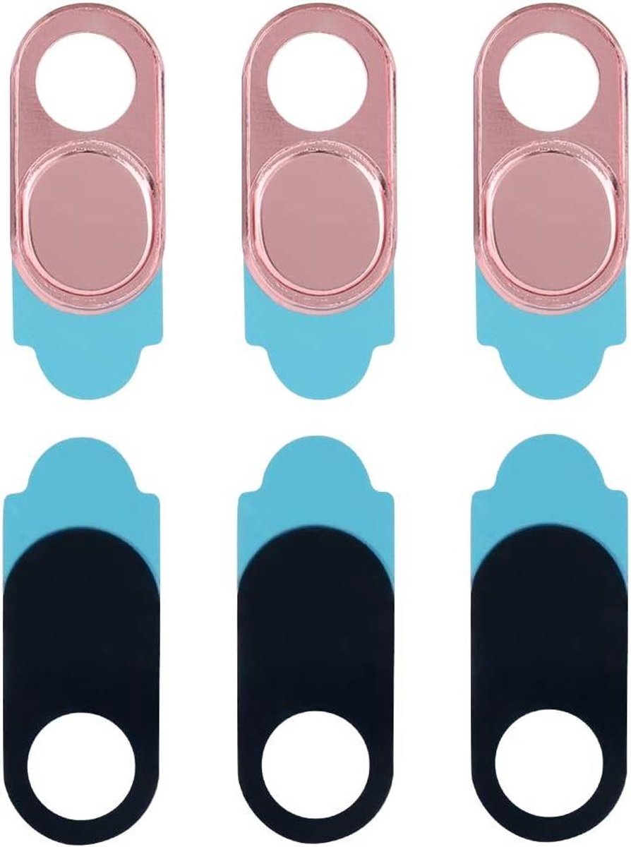 Webcam Cover - Lens Sticker Privacy - Privacy Beschermen - Ultradun Metaal - 0.7 mm - Roze