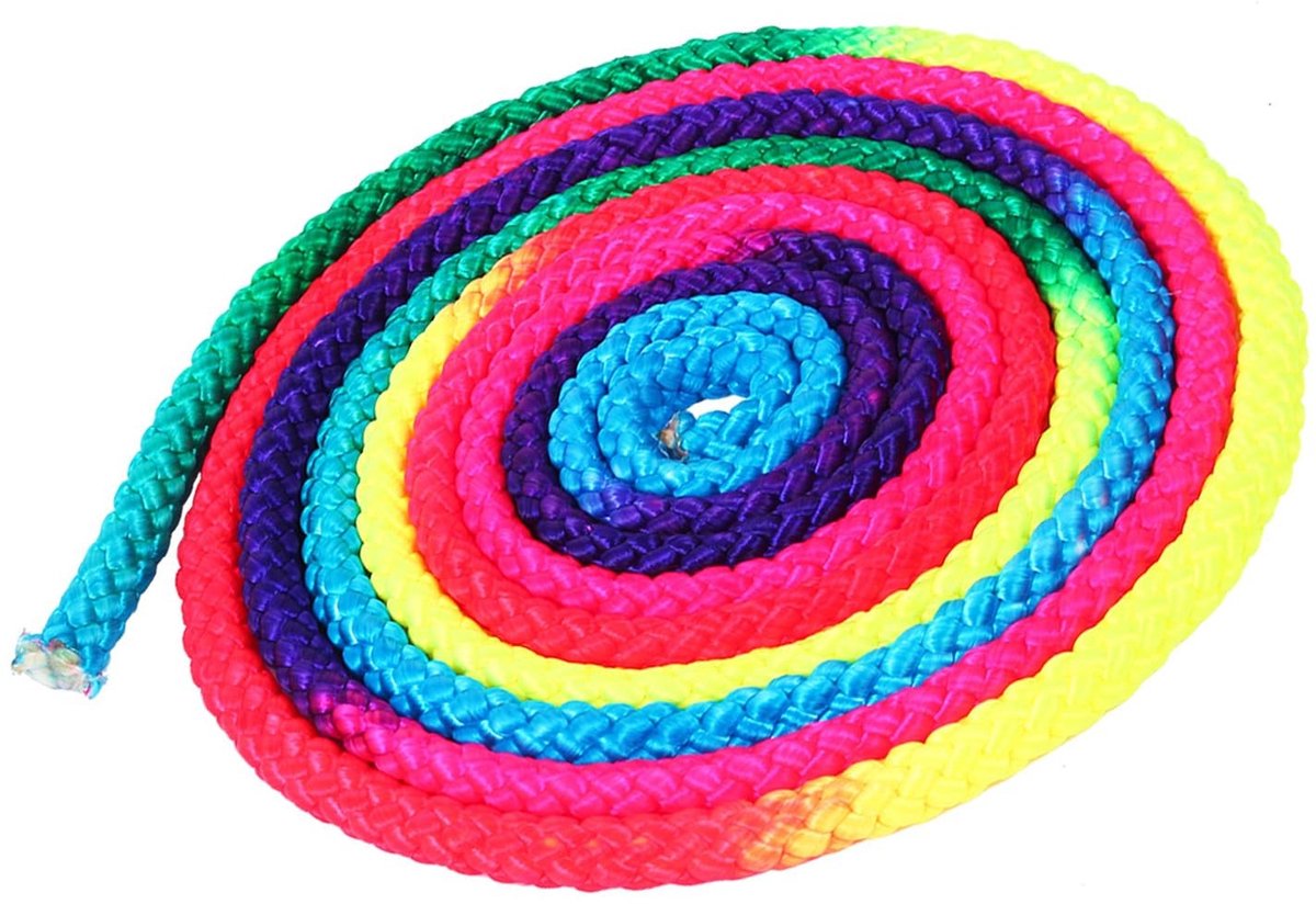 Rainbow Gymnastiek Touw - Professioneel en Duurzaam - Ideaal voor Ritmische Gymnastiek