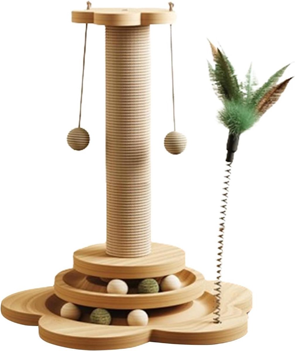 Krabpaal voor Katten - Krasspeelgoed Kat - Katten Vermaken - Met Sisal Bal - 40x25x25cm - Niet gespecificeerd