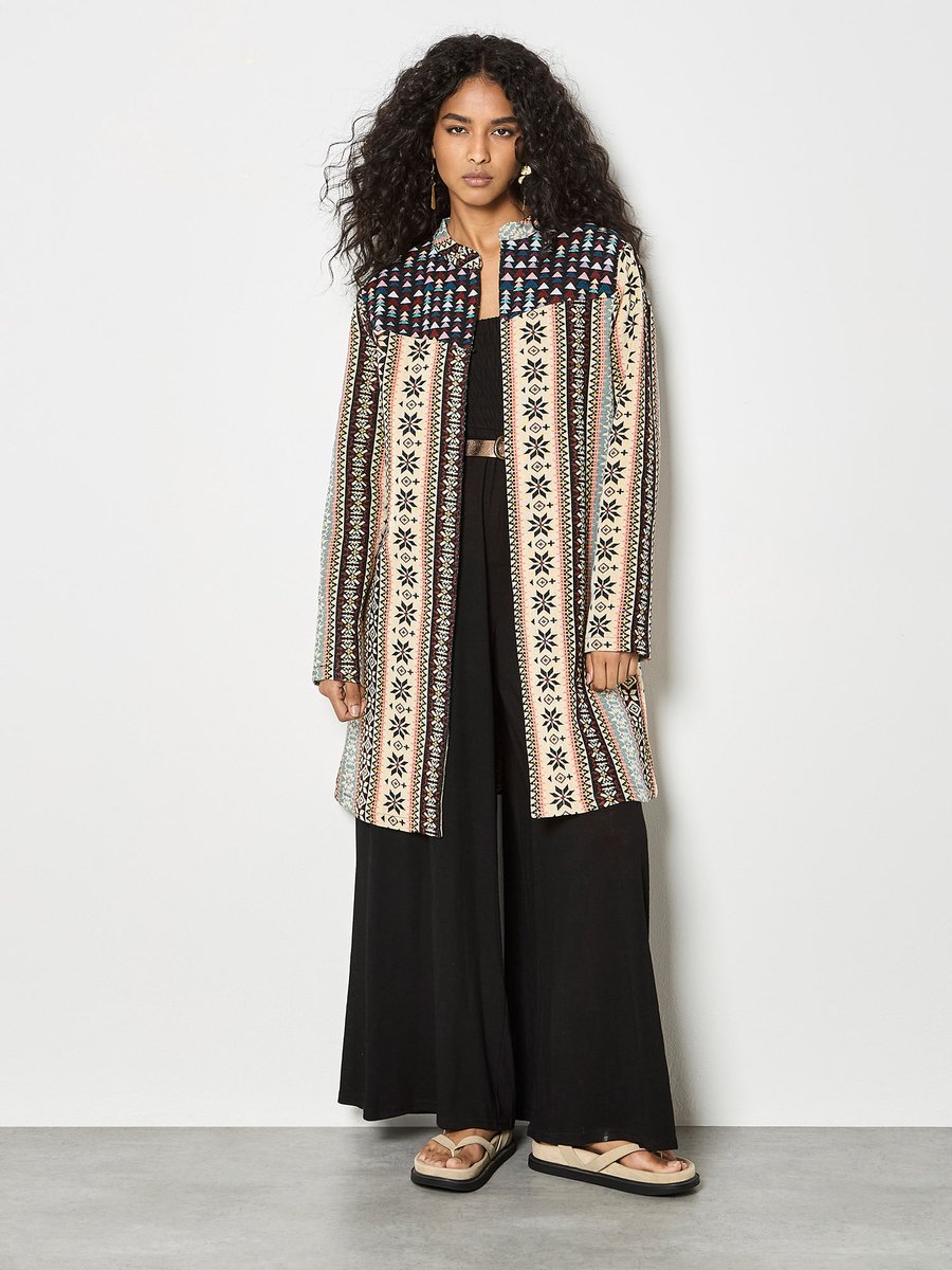 Boho-jasje met tapijtmotief