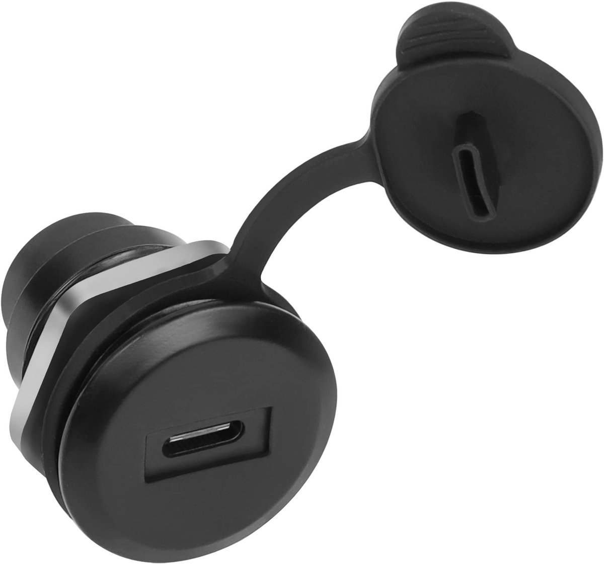 QIANRENON USB C naar USB 3.0 Adapter met Waterdichte Deksel - 5Gbps Panel Mount Connector