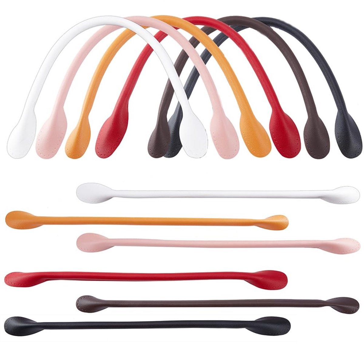 SolidChoice - Korte Lederen Tas Handvatten - voor handtassen - 42cm