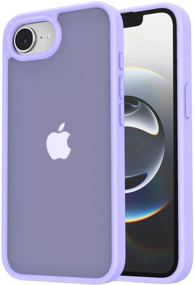 Hoesje Geschikt voor Apple iPhone 17e / 16e - Matte Back Cover - Paars