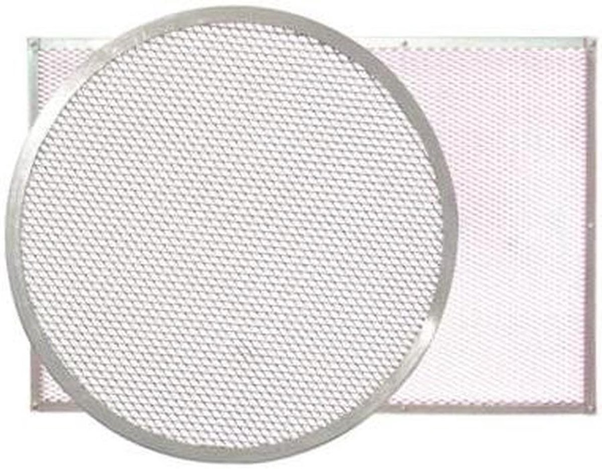 Pizza Bakplaat Perforatie Bakplaat Gelijkmatig Bakken Betere Luchtcirculatie 30 cm Zilver