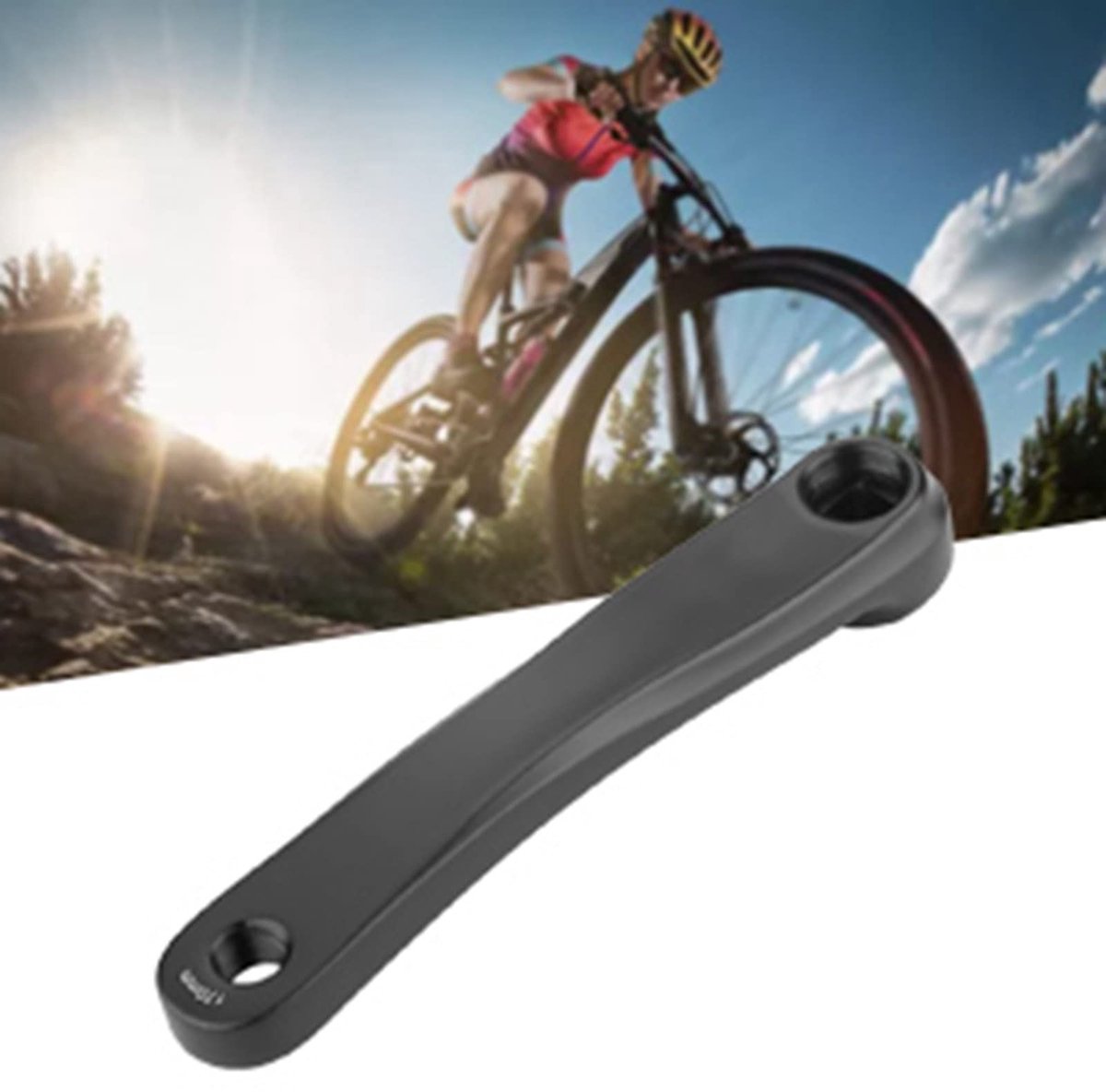 SPHProducts - Fiets-zwengelarm - Reserve fiets-pedaalarm - Zwart - Fietskrankstel - Geschikt voor stadsfiets, vouwfiets, MTB, e-bike, racefiets