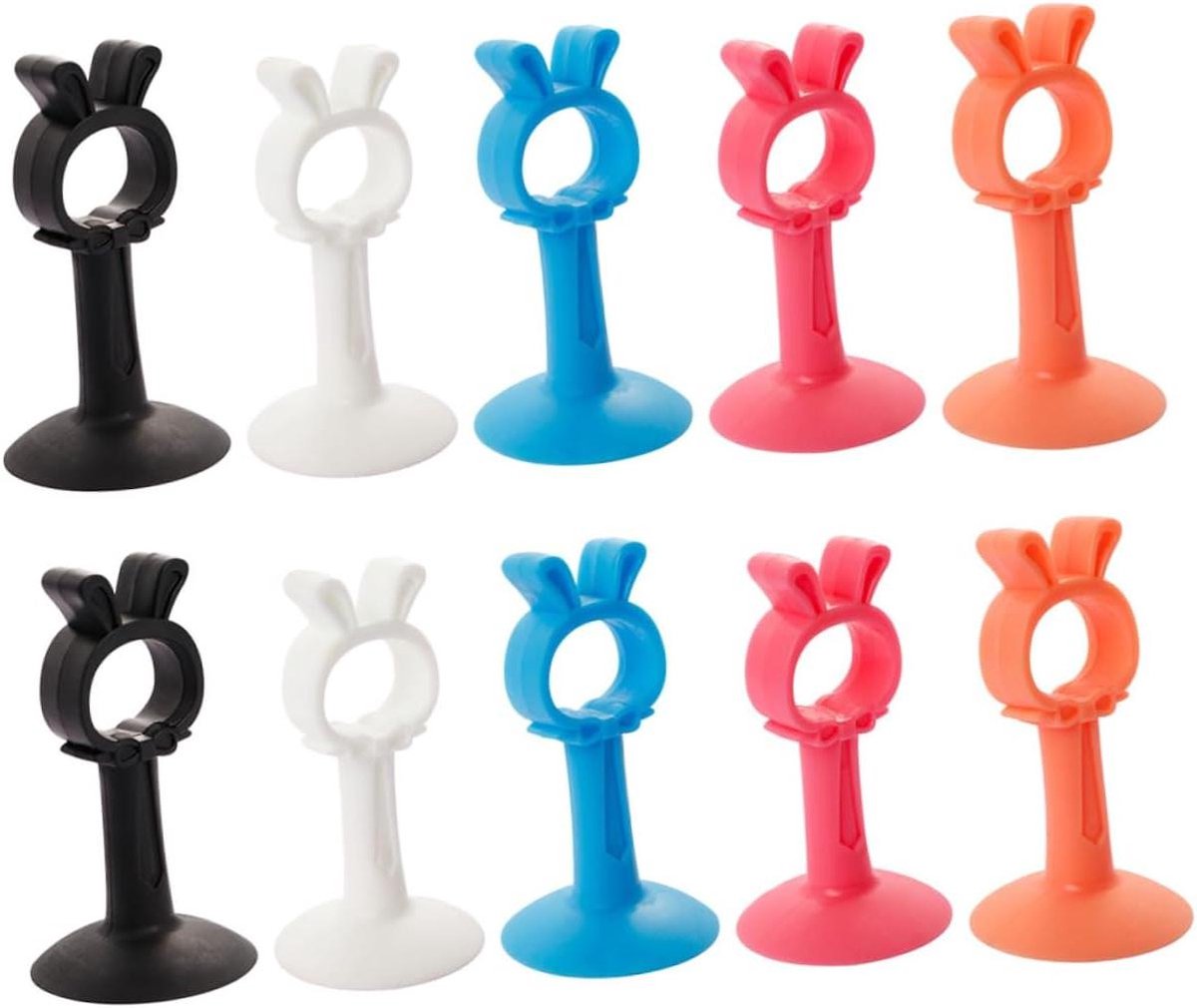 Deurstopper Set - Deurkruk Stopper Muur - Bescherming Muur - Anti-collision Buffer - 10 Stuks - Diverse Kleuren
