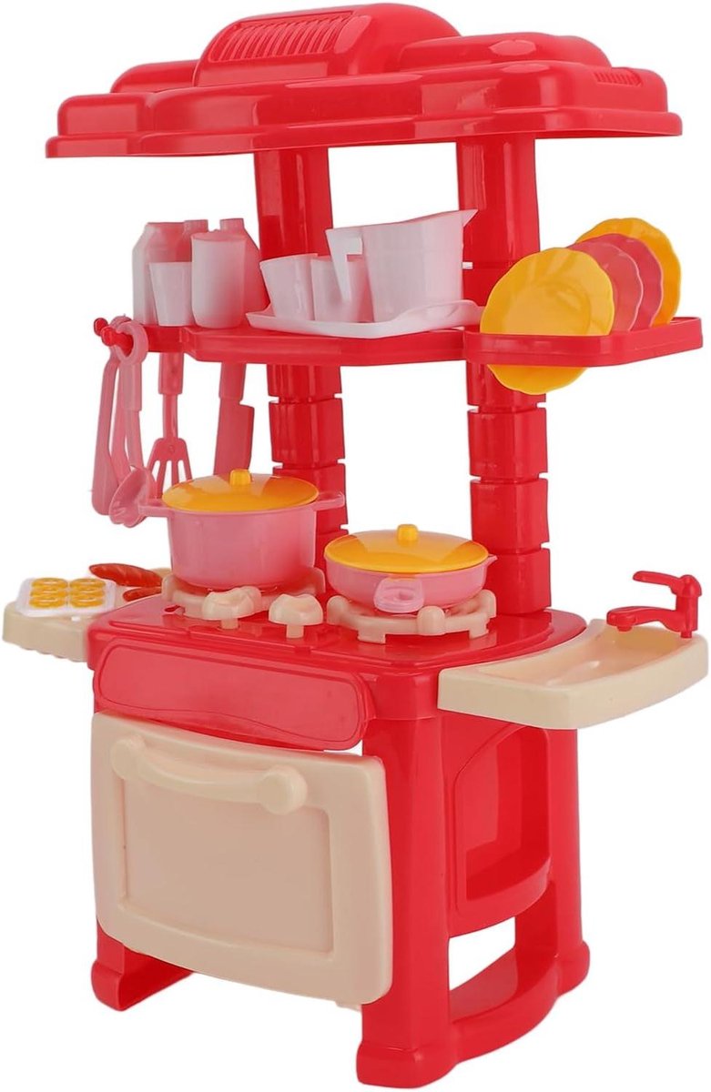 Keuken Speelgoed Set - Mini Keuken - Kind Koken - Realistische Details - 26 x 20 x 5 cm - Multicolor