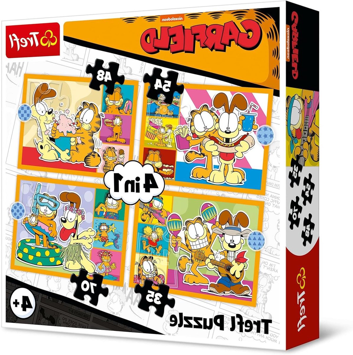Legpuzzels Garfield - Kinderspellen Puzzel - Kinderen Spelen - Verschillende Moeilijkheidsgraden - 35-70 Stukjes - Multicoloured