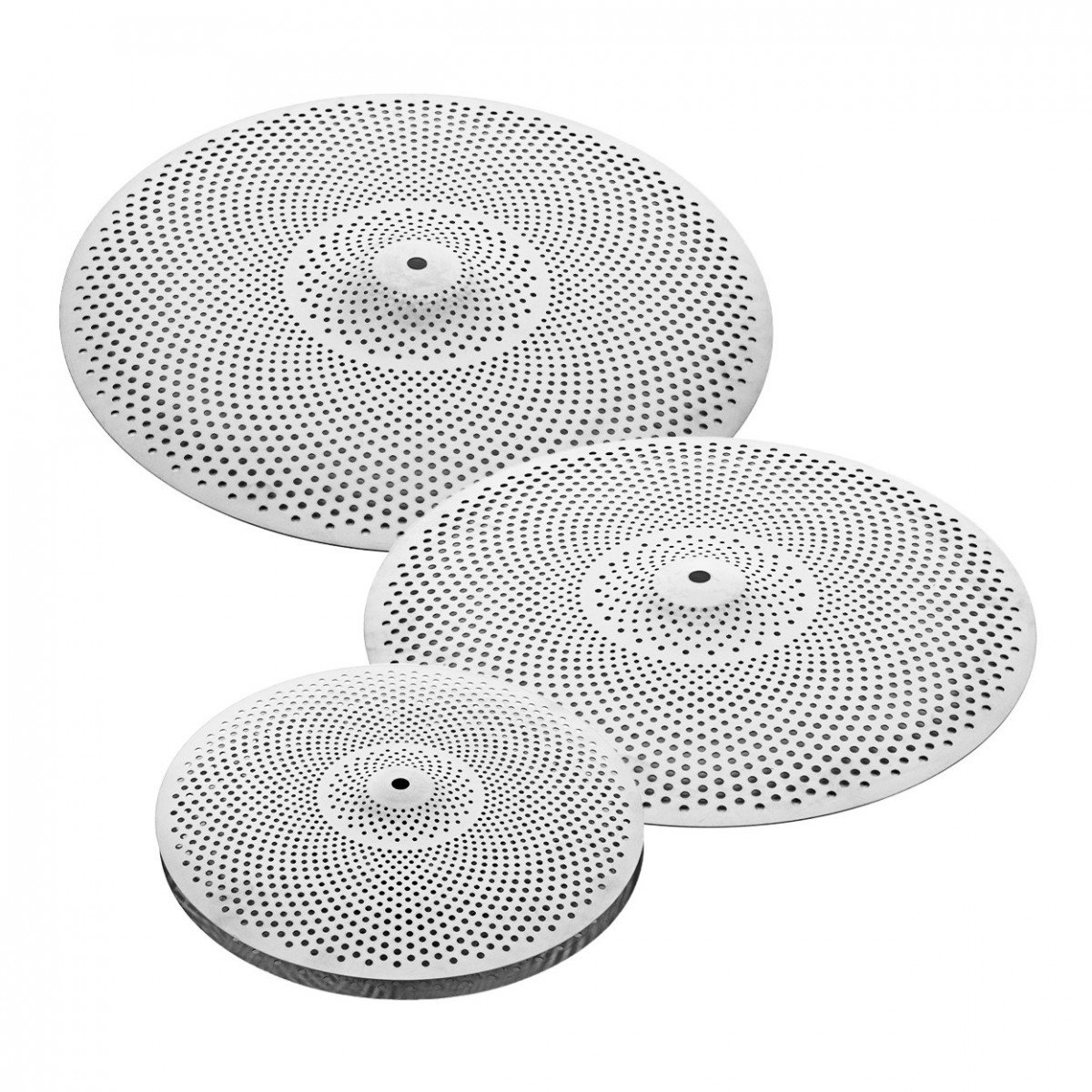 3 stuks laag volume bekkenpak van Gear4music, Zilver