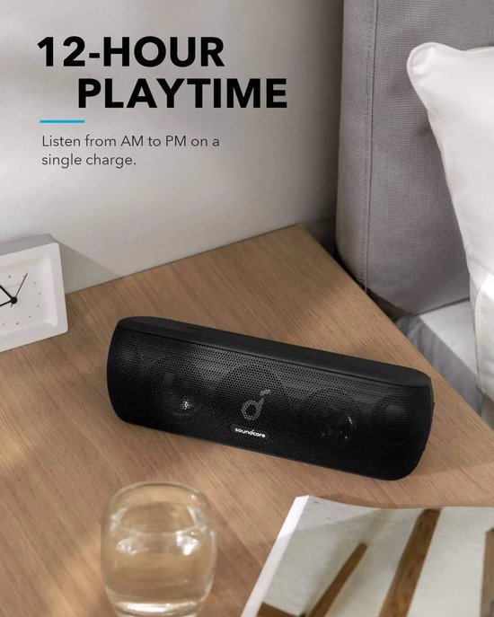 Trendique - Bluetooth speaker - Bluetooth speaker draadloos - Box - Krachtig 30W stereogeluid - BassUp-technologie - IPX7 waterdicht — afbeelding 5
