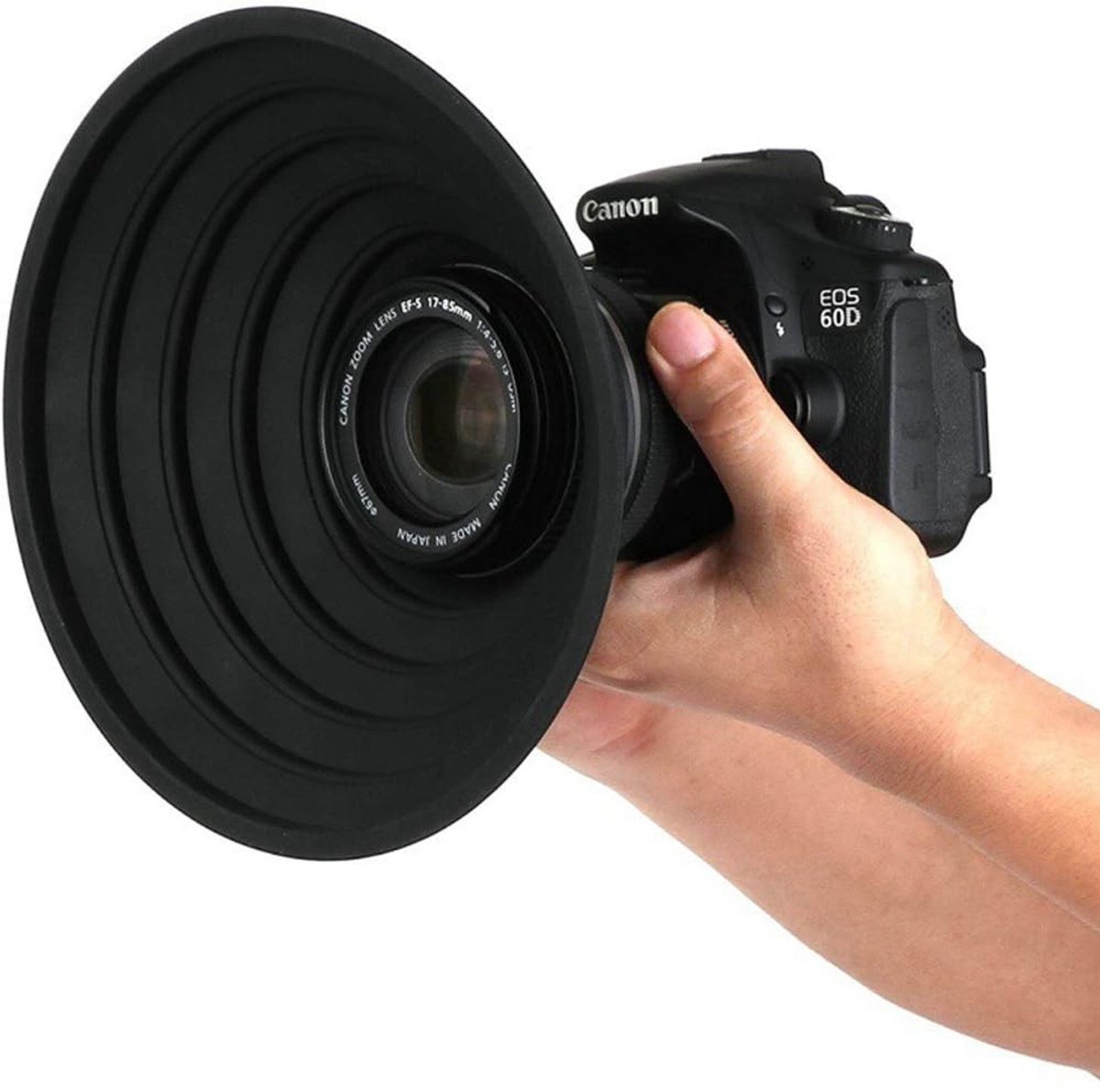 ONF3 - Silicone Lens Hood - Anti Reflectie - Geschikt voor DSLR Camera - 70-90mm - Verbeterde Beeldkwaliteit - Bescherming tegen Licht - Fotogra...