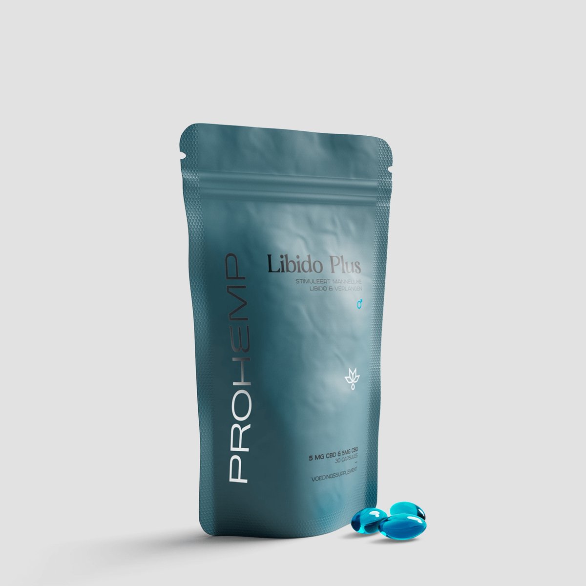 ProHemp Libido Booster Softgel Capsules Man 30 stuks – met CBD, CBG, Cordyceps en Tribulus Terrestris – Hennepextract met Botanicals voor Mannelijke Vitaliteit, Energie en Libido – Supplement voor Seksuele Drive en Dagelijkse Ondersteuning