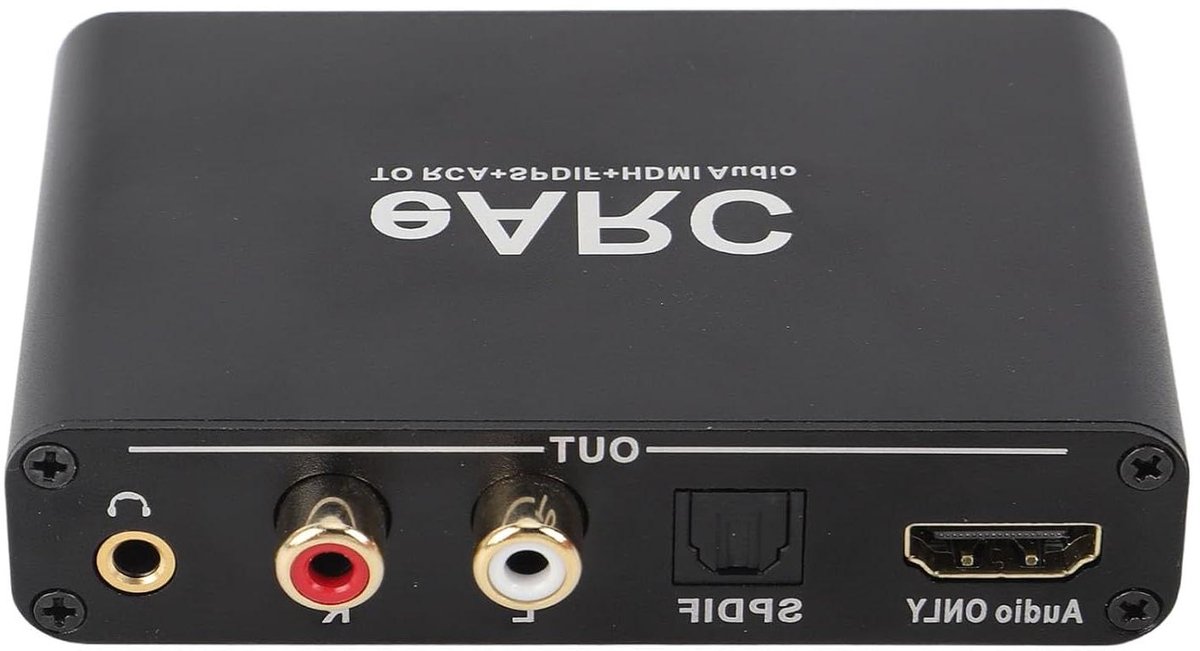 Audio Extractor - Audio Adapter - Geluid Versterken - 24 Bit 192 KHz - 17 x 11 x 3 cm