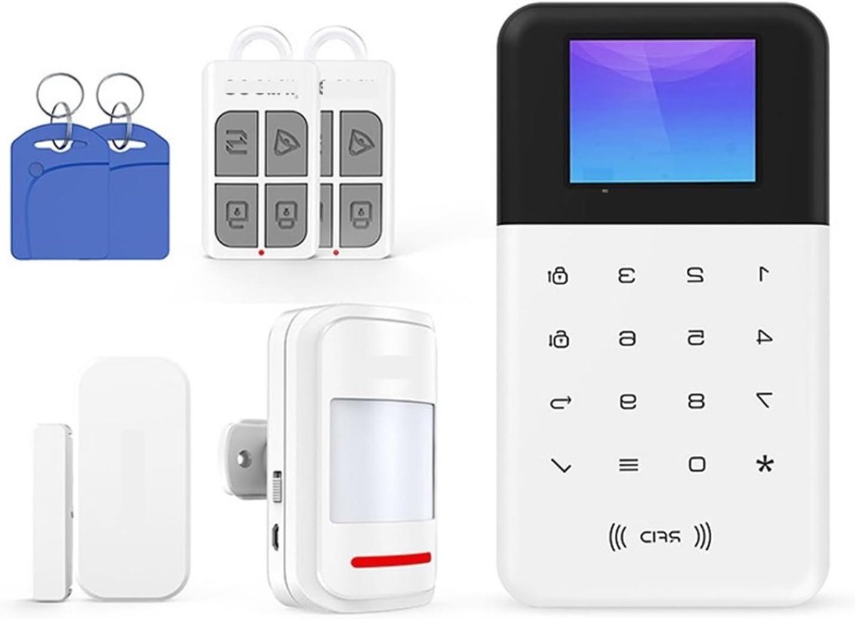 Smart Home Alarmsysteem - Beveiligingssysteem WIFI GSM - Woning Beveiligen - APP Bedieningspaneel - 10mm - One Color