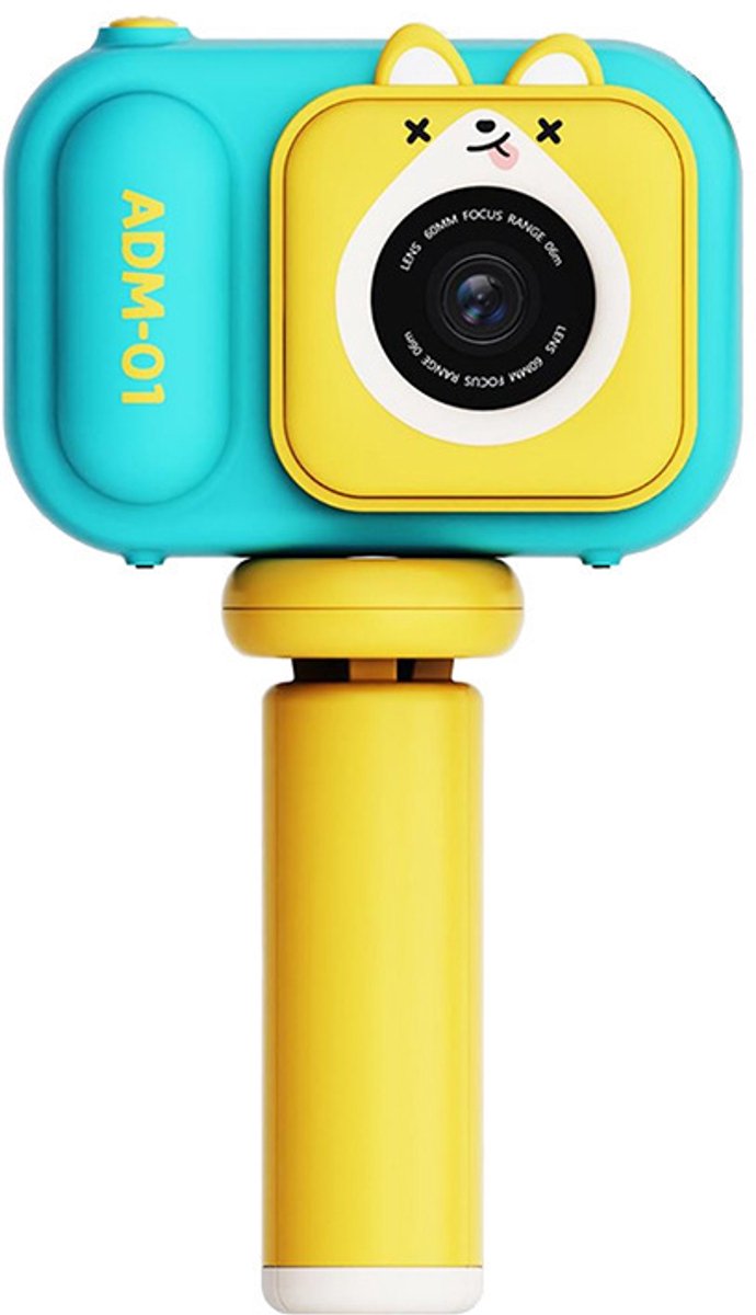 Camera-fotocamera-fototoestel-Professionele Kindercamera - 48MP HD Digitale Camera voor Kinderen - VLOG Set met Statief en 32GB Kaart - 2.4 Inch Scherm - Selfie Camera met Autofocus -Meisjes en Jongens - Blauw