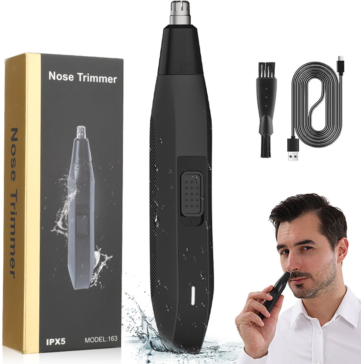 Draadloze elektrische neushaartrimmer