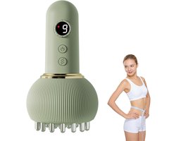 Lymfedrainagemassageapparaat - anti-cellulitisapparaat - Lichaamsvormend apparaat met microstroom, verwarming en vibratie voor striemen en cellulitis - cadeau voor vrouwen en mannen - groen