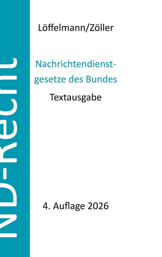 Nachrichtendienstgesetze des Bundes - cover