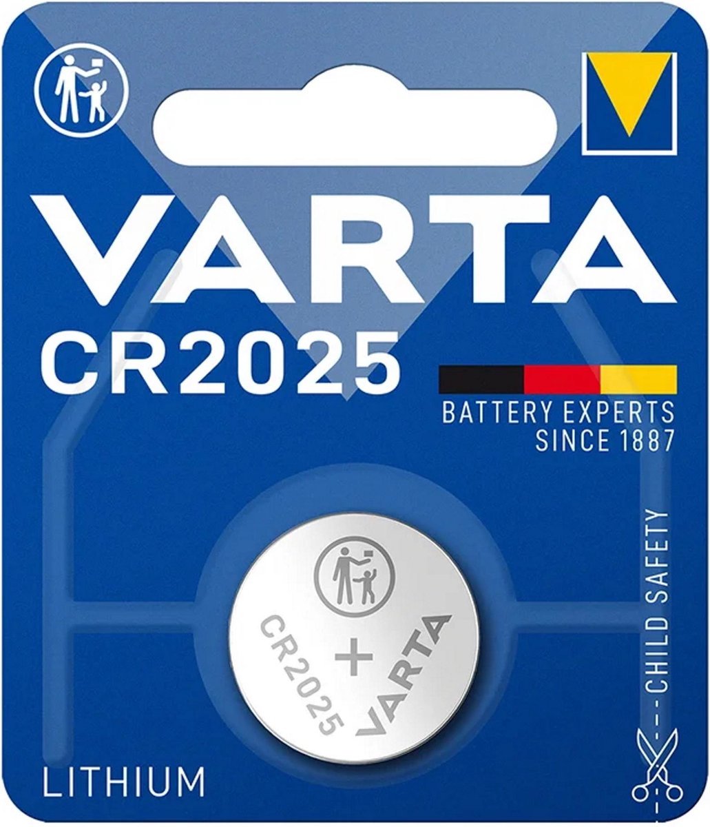 2x Knoopcel batterij - CR2025 - 3V - 170mAh - Lithium batterij - Button cell battery - Kleine elektronica